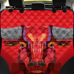 Geometric Bull Skull Print Pet Car Back Seat Cover