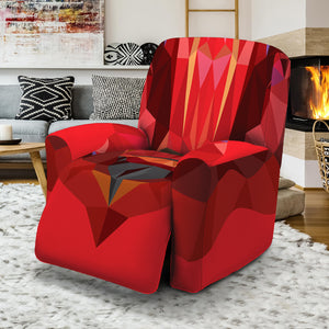 Geometric Bull Skull Print Recliner Slipcover