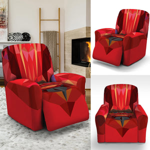 Geometric Bull Skull Print Recliner Slipcover