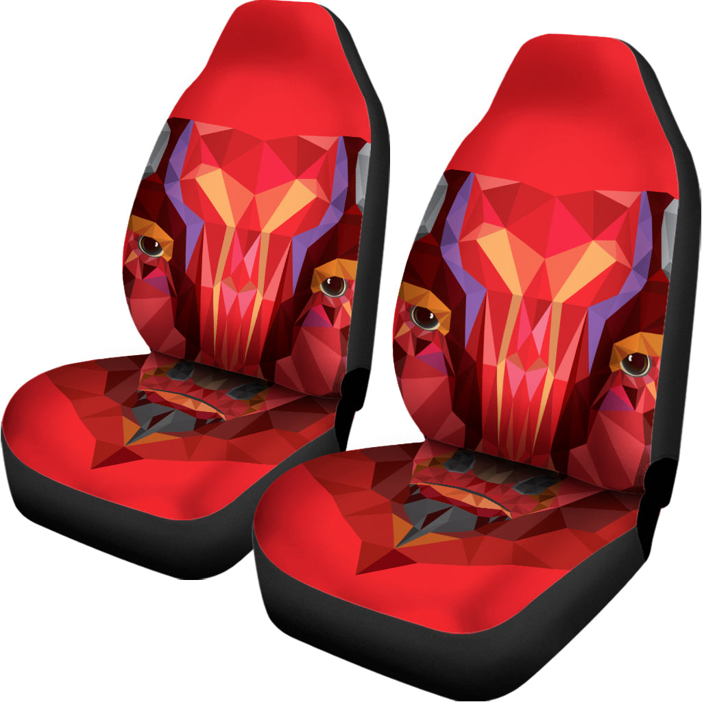 Geometric Bull Skull Print Universal Fit Car Seat Covers