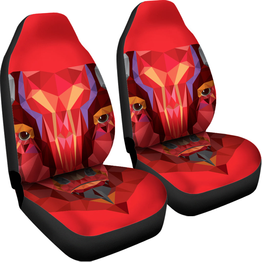 Geometric Bull Skull Print Universal Fit Car Seat Covers