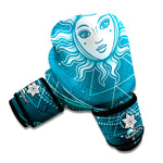 Geometric Celestial Sun And Moon Print Boxing Gloves