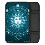 Geometric Celestial Sun And Moon Print Car Center Console Cover