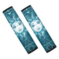 Geometric Celestial Sun And Moon Print Car Seat Belt Covers
