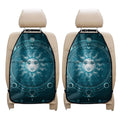 Geometric Celestial Sun And Moon Print Car Seat Organizers