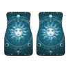 Geometric Celestial Sun And Moon Print Front Car Floor Mats