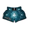 Geometric Celestial Sun And Moon Print Muay Thai Boxing Shorts