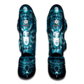 Geometric Celestial Sun And Moon Print Muay Thai Shin Guards