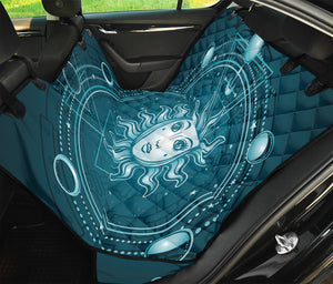 Geometric Celestial Sun And Moon Print Pet Car Back Seat Cover