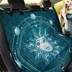 Geometric Celestial Sun And Moon Print Pet Car Back Seat Cover