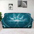 Geometric Celestial Sun And Moon Print Sofa Cover
