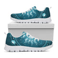 Geometric Celestial Sun And Moon Print White Running Shoes