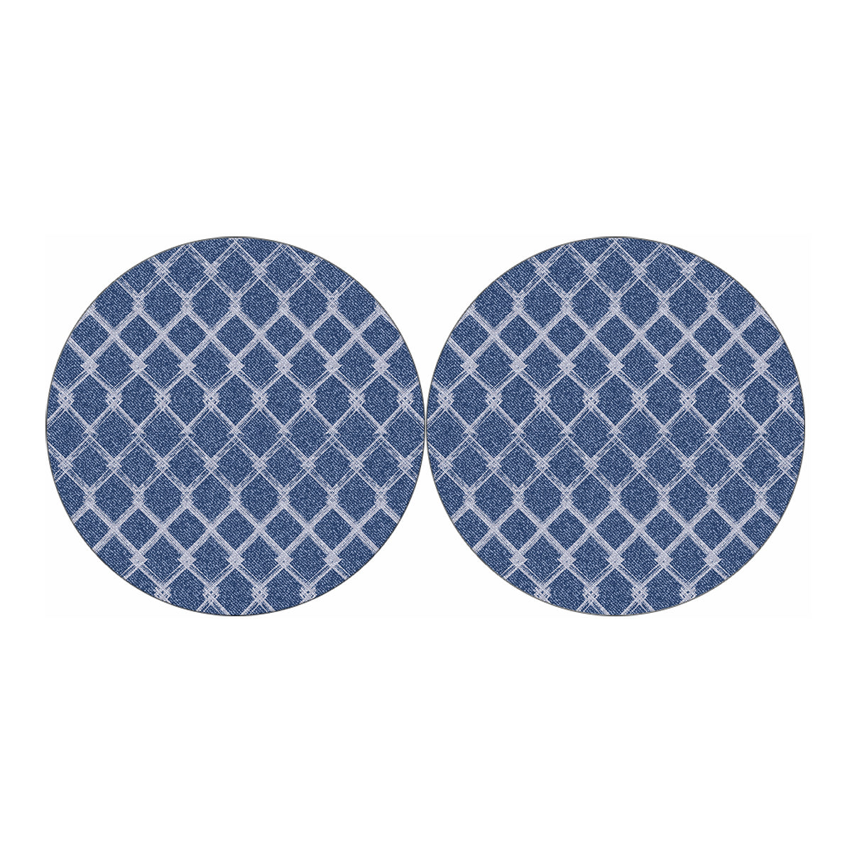 Geometric Denim Jeans Pattern Print Car Coasters