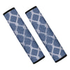 Geometric Denim Jeans Pattern Print Car Seat Belt Covers