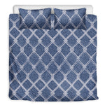 Geometric Denim Jeans Pattern Print Duvet Cover Bedding Set