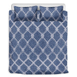 Geometric Denim Jeans Pattern Print Duvet Cover Bedding Set