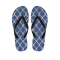 Geometric Denim Jeans Pattern Print Flip Flops