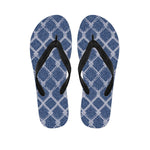 Geometric Denim Jeans Pattern Print Flip Flops