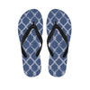 Geometric Denim Jeans Pattern Print Flip Flops