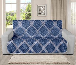 Geometric Denim Jeans Pattern Print Futon Protector