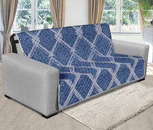 Geometric Denim Jeans Pattern Print Futon Protector