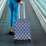 Geometric Denim Jeans Pattern Print Luggage Cover