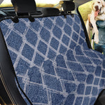 Geometric Denim Jeans Pattern Print Pet Car Back Seat Cover