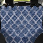 Geometric Denim Jeans Pattern Print Pet Car Back Seat Cover