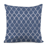 Geometric Denim Jeans Pattern Print Pillow Cover