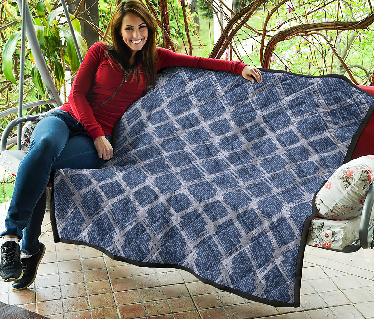 Geometric Denim Jeans Pattern Print Quilt