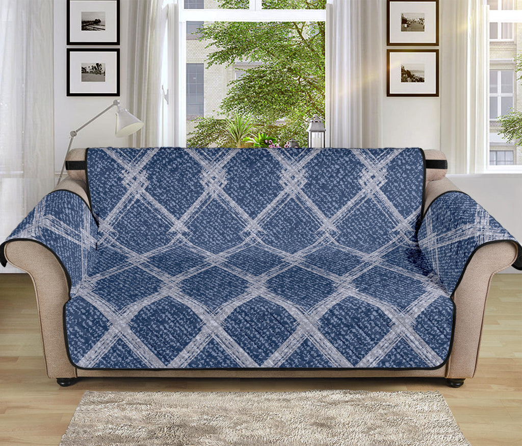 Geometric Denim Jeans Pattern Print Sofa Protector