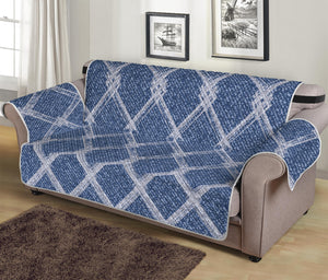 Geometric Denim Jeans Pattern Print Sofa Protector