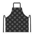 Geometric Dot Flower Pattern Print Apron