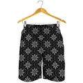 Geometric Dot Flower Pattern Print Men's Shorts