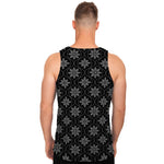 Geometric Dot Flower Pattern Print Men's Tank Top