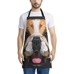 Geometric English Bulldog Print Apron