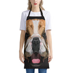 Geometric English Bulldog Print Apron