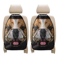 Geometric English Bulldog Print Car Seat Organizers