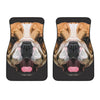 Geometric English Bulldog Print Front Car Floor Mats