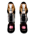 Geometric English Bulldog Print Muay Thai Shin Guards