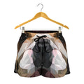 Geometric English Bulldog Print Women's Shorts