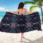Geometric Ethnic Navajo Pattern Print Beach Sarong Wrap