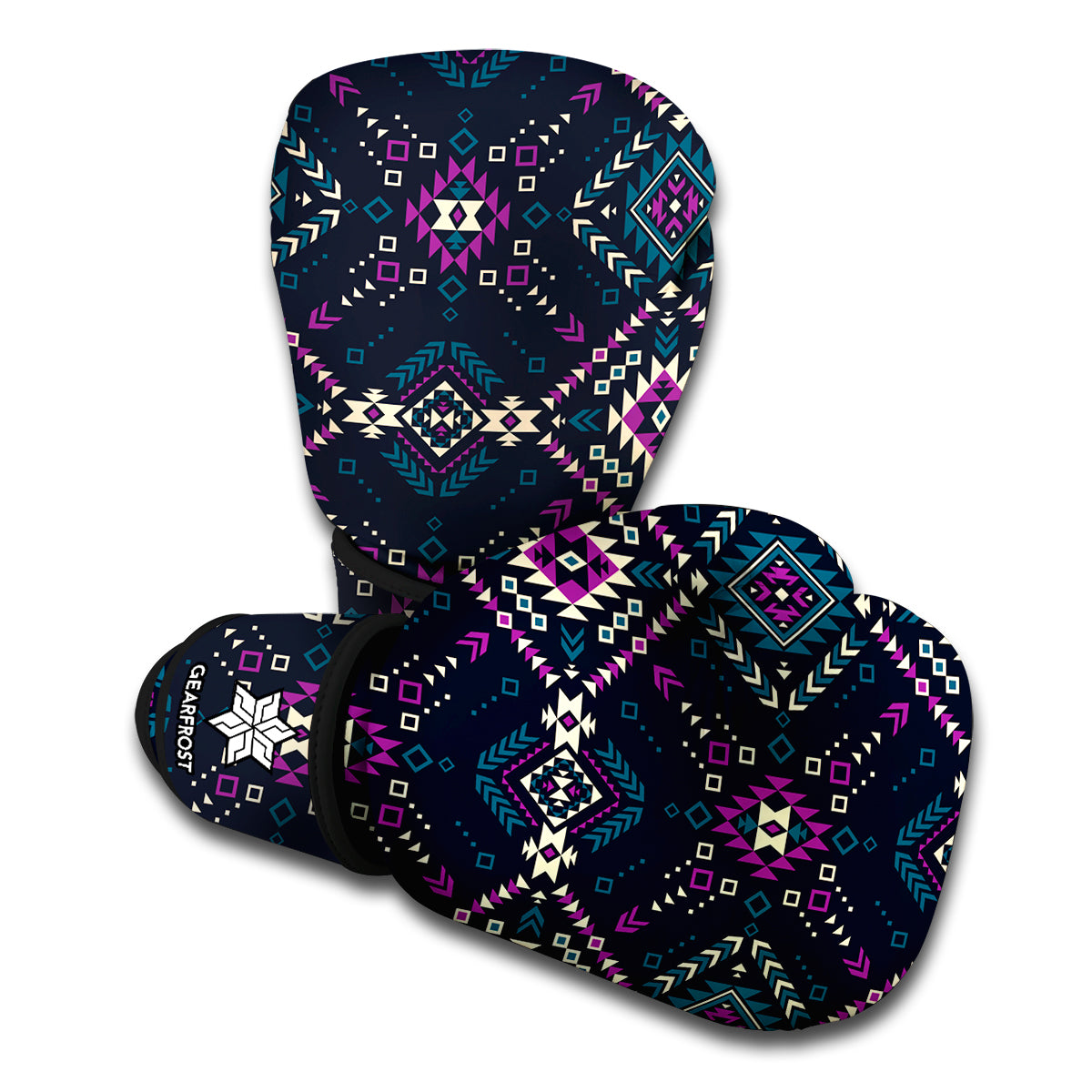 Geometric Ethnic Navajo Pattern Print Boxing Gloves