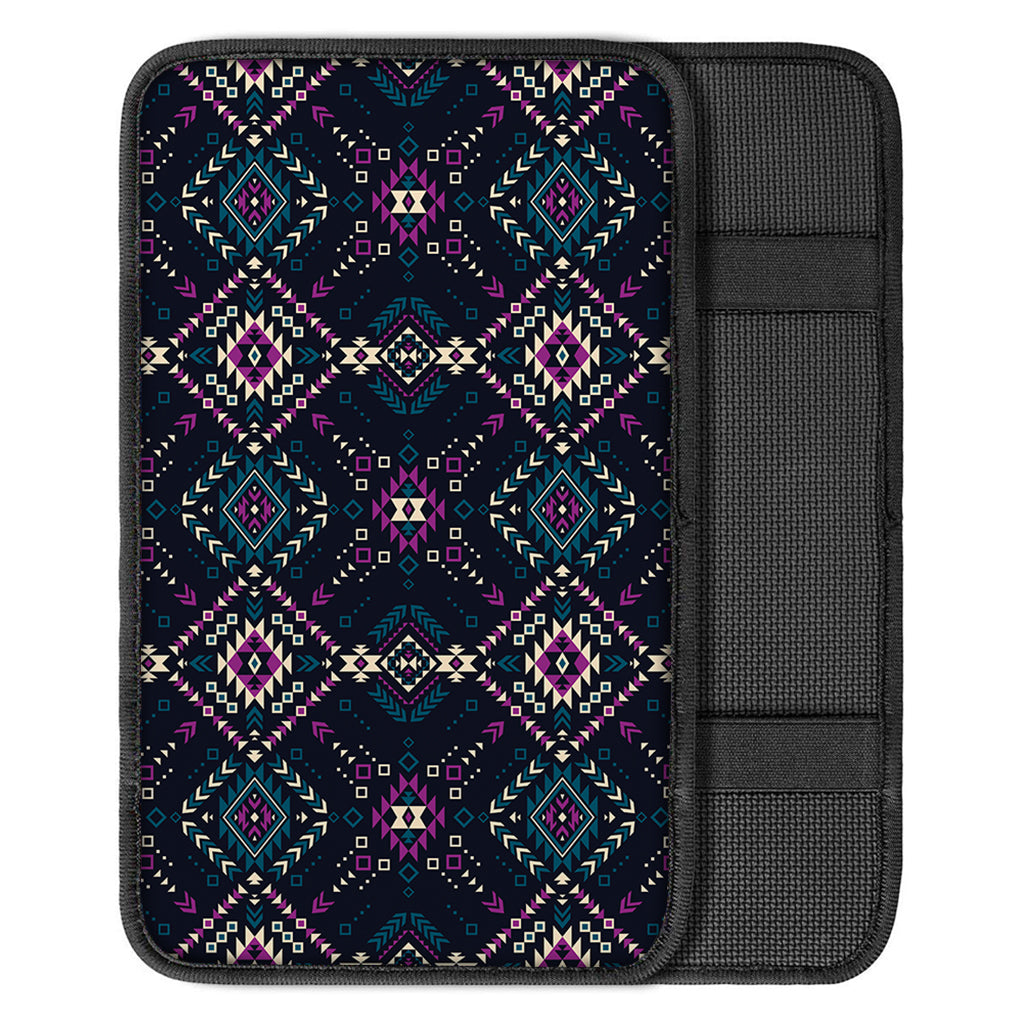 Geometric Ethnic Navajo Pattern Print Car Center Console Cover