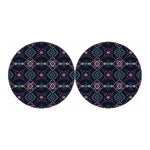 Geometric Ethnic Navajo Pattern Print Car Coasters