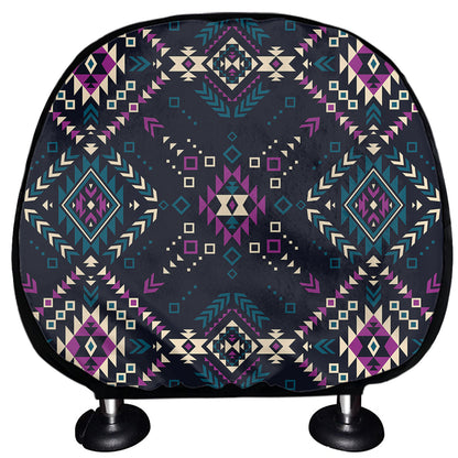 Geometric Ethnic Navajo Pattern Print Car Headrest Covers