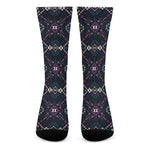 Geometric Ethnic Navajo Pattern Print Crew Socks
