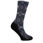Geometric Ethnic Navajo Pattern Print Crew Socks