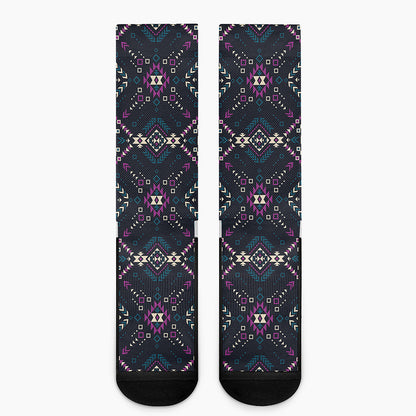 Geometric Ethnic Navajo Pattern Print Crew Socks