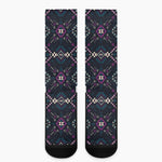 Geometric Ethnic Navajo Pattern Print Crew Socks